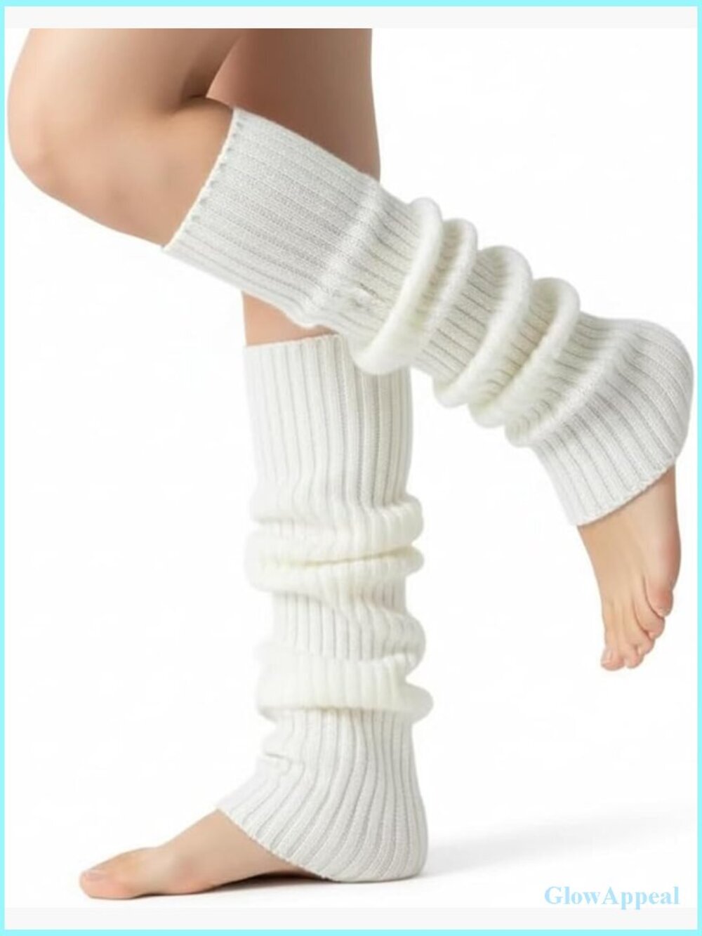 2-Piece Leg Warmers, Acrylic Knit, One Size Fits All, Winter Accessory